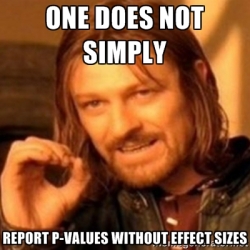 p values effect sizes statistics