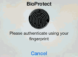 Thumb print unlock